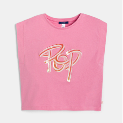 تيشيرت مُزين بعبارة البوب،...